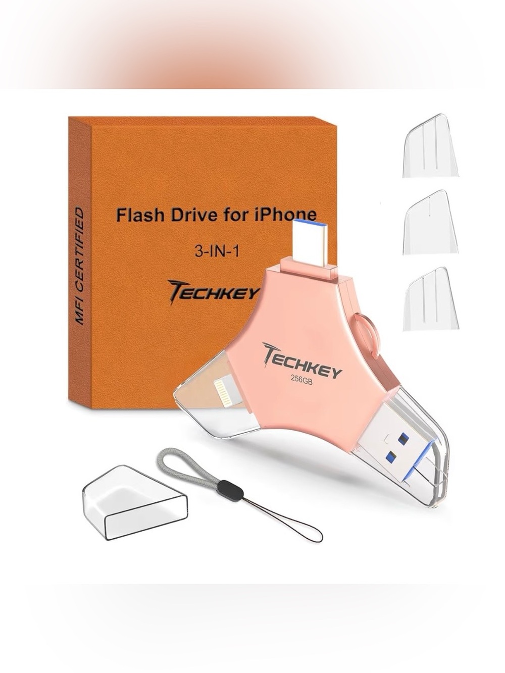 USB 3.0 Flash Drive for iPhone 256GB